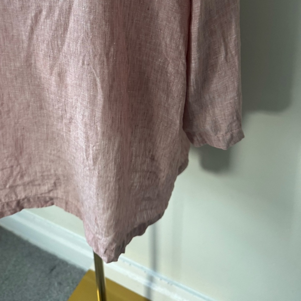Sigrid Olsen Mauve Linen Tunic Top - Size 1X - Picture 13 of 14